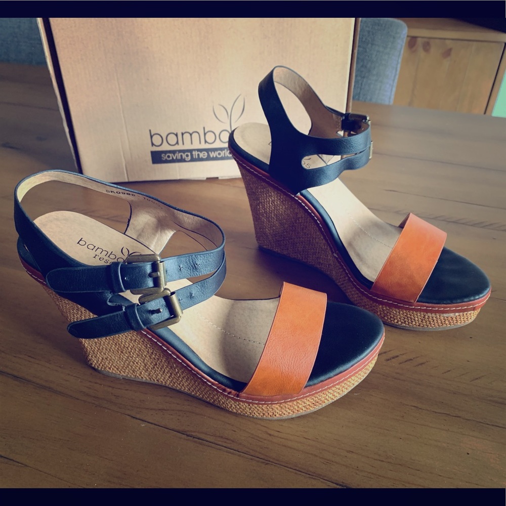 Bamboo wedges! Pretty!